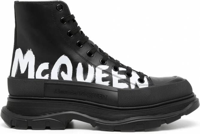 Alexander McQueen Tread Slick high-top sneakers Zwart