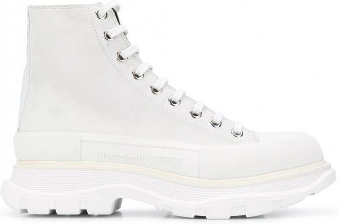 Alexander McQueen Tread Slick laarzen Wit