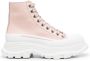 Alexander McQueen Tread Slick veterlaarzen Roze - Thumbnail 1