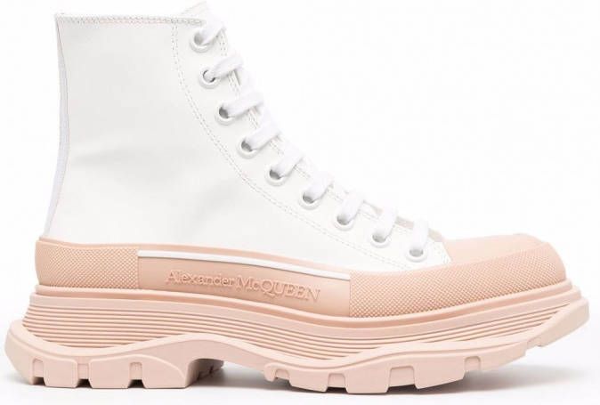 Alexander McQueen Tread Slick veterlaarzen Wit