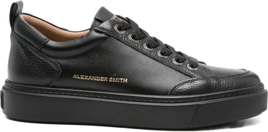 Alexander Smith Bond leren sneakers Zwart
