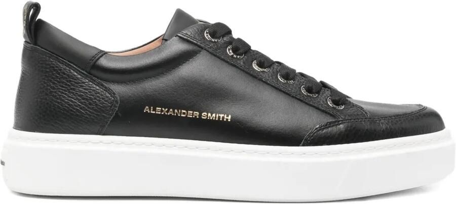 Alexander Smith Bond leren sneakers Zwart