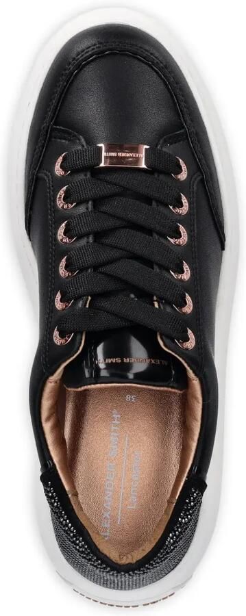 Alexander Smith Lancaster sneakers met applicatie Zwart - Foto 4