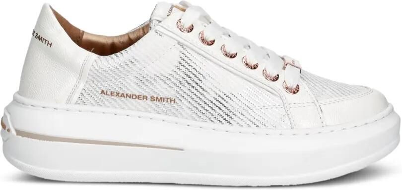 Alexander Smith Lancaster sneakers met logoplakkaat Wit