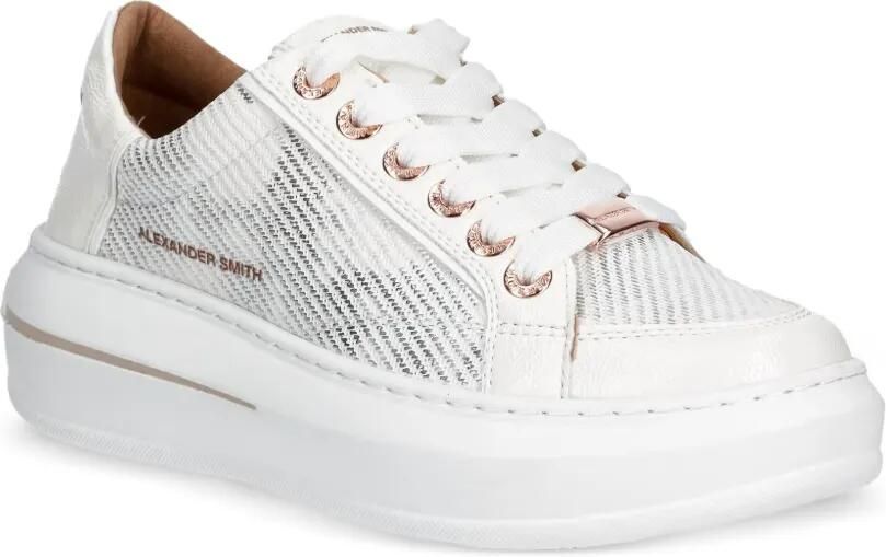 Alexander Smith Lancaster sneakers met logoplakkaat Wit - Foto 3