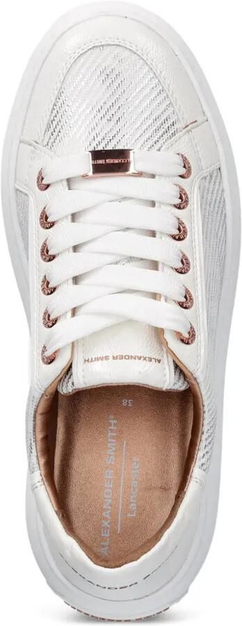 Alexander Smith Lancaster sneakers met logoplakkaat Wit - Foto 4