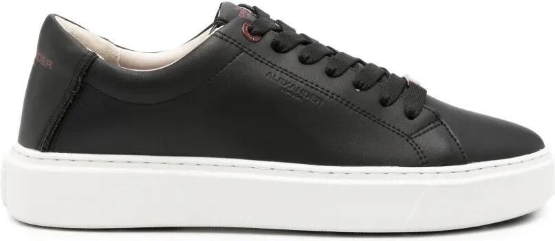 Alexander Smith Leren London sneakers met logo-reliëf Zwart