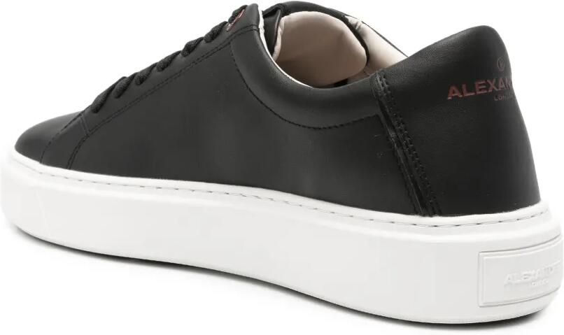Alexander Smith Leren London sneakers met logo-reliëf Zwart - Foto 3