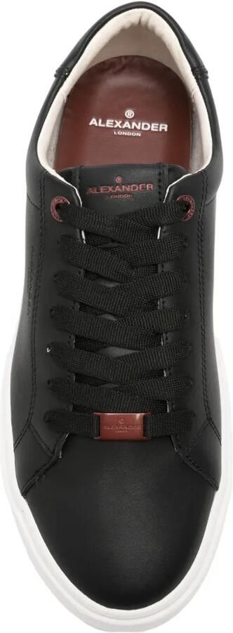 Alexander Smith Leren London sneakers met logo-reliëf Zwart - Foto 4