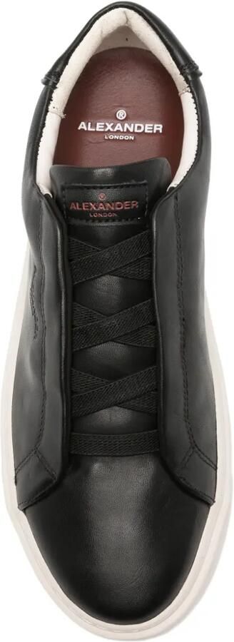 Alexander Smith Leren sneakers met logo-reliëf Zwart - Foto 4