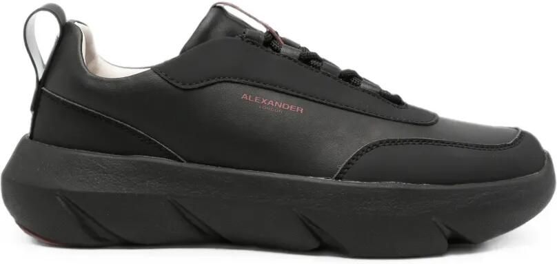 Alexander Smith Leren sneakers Zwart