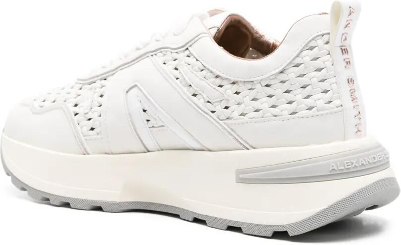 Alexander Smith Liverpool geperforeerde leren sneakers Wit - Foto 3