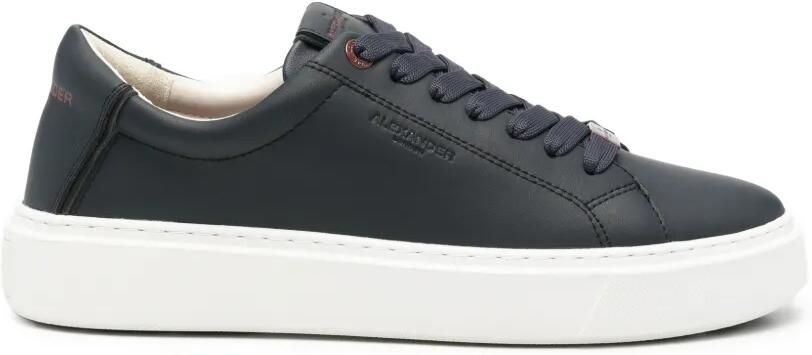 Alexander Smith logo-embossed leather sneakers Blauw