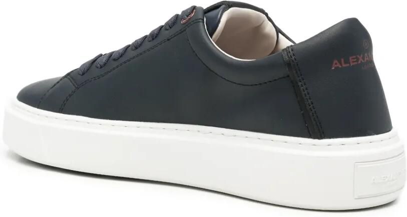 Alexander Smith logo-embossed leather sneakers Blauw - Foto 3