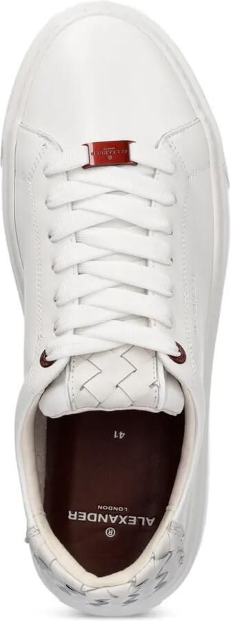Alexander Smith London leren sneakers met geweven detail Wit - Foto 4