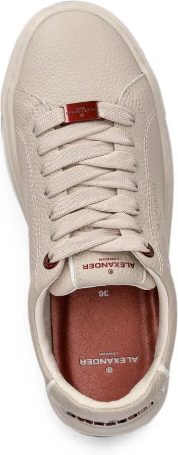 Alexander Smith London leren sneakers met plateauzool Beige - Foto 4