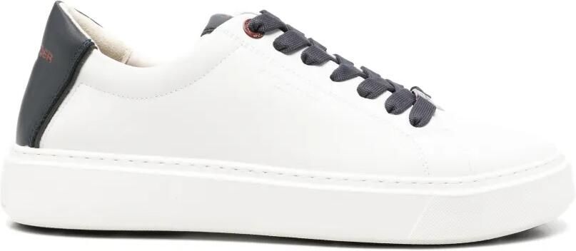 Alexander Smith London Man leren sneakers met logoprint Wit
