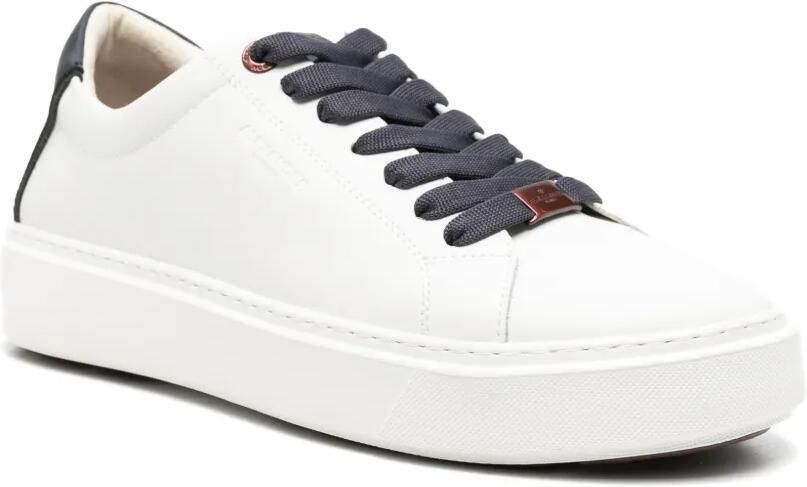 Alexander Smith London Man leren sneakers met logoprint Wit - Foto 2