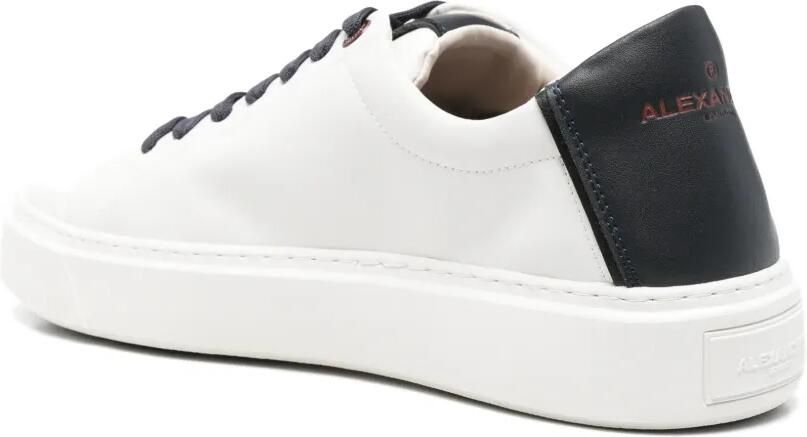 Alexander Smith London Man leren sneakers met logoprint Wit - Foto 3