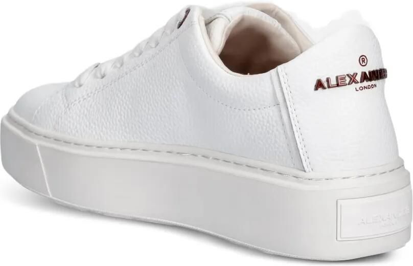 Alexander Smith London sneakers van bewerkt leer met plateauzool Wit - Foto 2