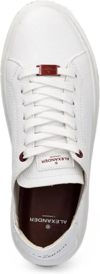 Alexander Smith London sneakers van bewerkt leer Wit - Foto 4