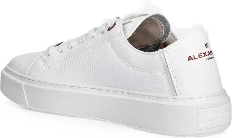 Alexander Smith London sneakers van bewerkt leer Wit - Foto 2