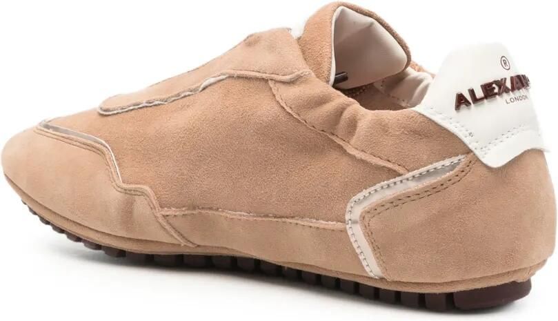 Alexander Smith River suède sneakers met logo-print Bruin - Foto 2