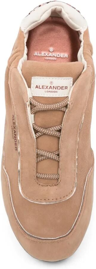 Alexander Smith River suède sneakers met logo-print Bruin - Foto 3