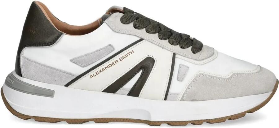 Alexander Smith Sneakers met leren vlakken Wit