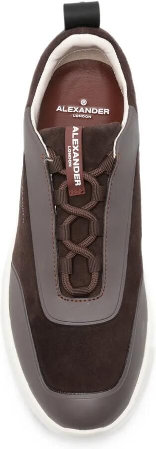 Alexander Smith Sneakers met suède vlakken Bruin