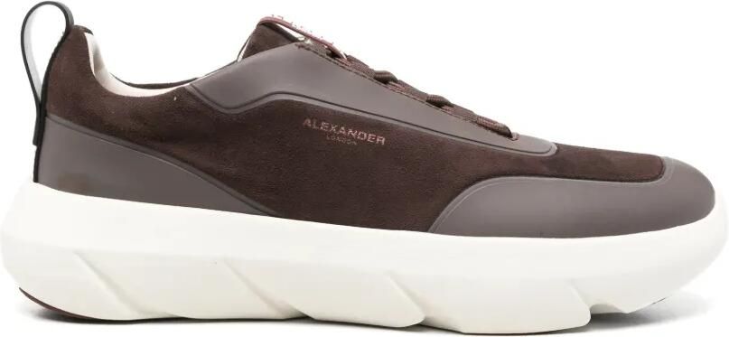Alexander Smith Sneakers met suède vlakken Bruin - Foto 4