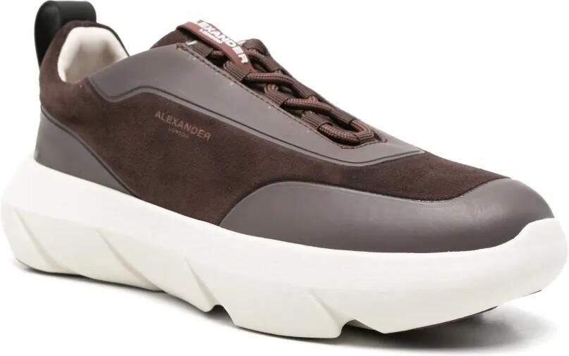 Alexander Smith Sneakers met suède vlakken Bruin - Foto 2