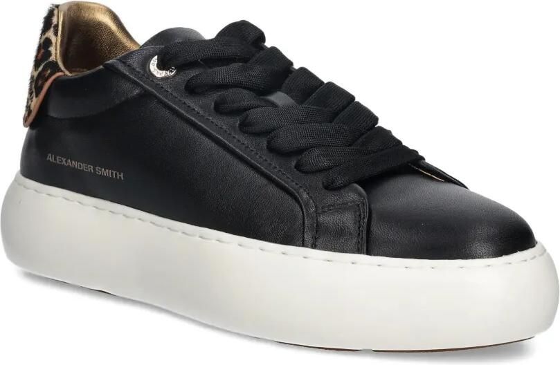 Alexander Smith Soho sneakers met plateauzool en luipaardprint Zwart - Foto 2