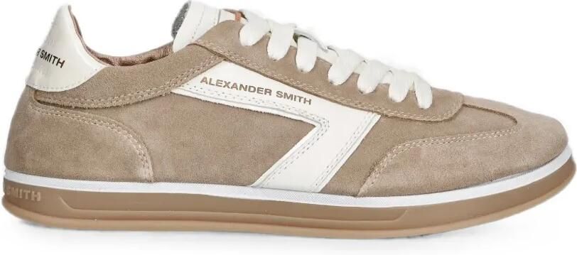 Alexander Smith Thames sneakers met logoprint en vlakken Beige