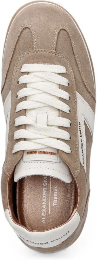 Alexander Smith Thames sneakers met logoprint en vlakken Beige - Foto 4