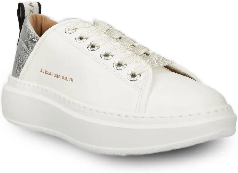 Alexander Smith Wembley sneakers met metallic vlak Wit