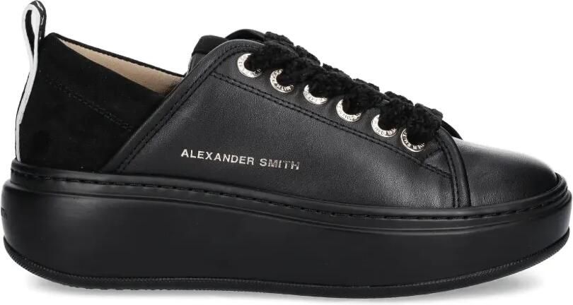 Alexander Smith Wembley sneakers met textuur Zwart