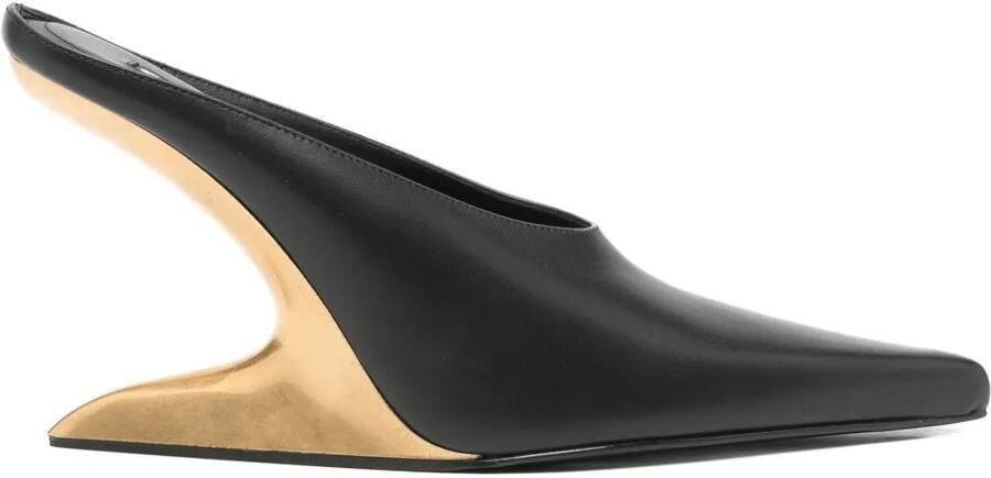 Alexander Wang 105 mm Boomerang muiltjes Zwart - Foto 1