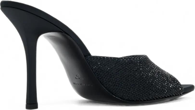 Alexander Wang 105 mm Cher muiltjes met kristallen Zwart - Foto 4