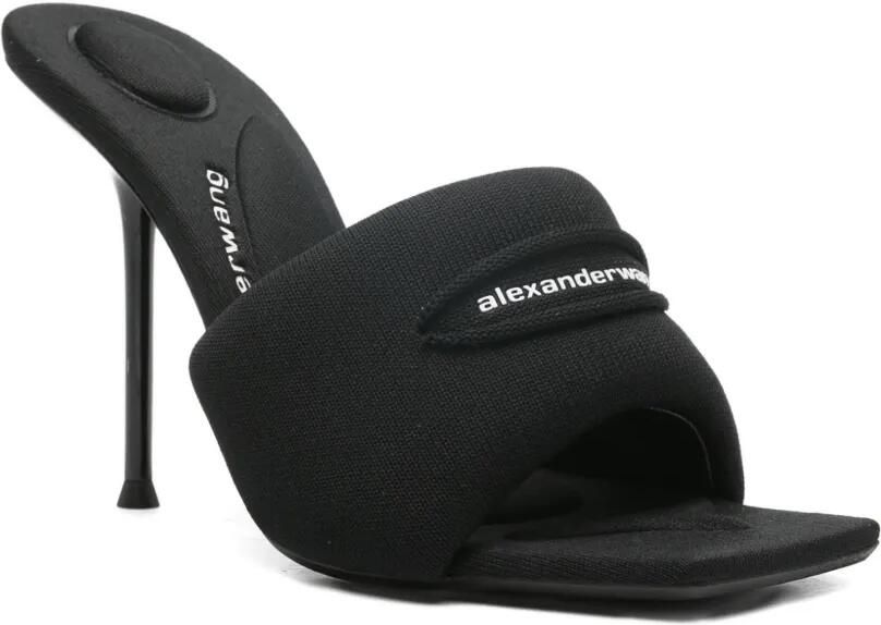 Alexander Wang 105 mm Julie Slash gebreide sandalen Zwart - Foto 2