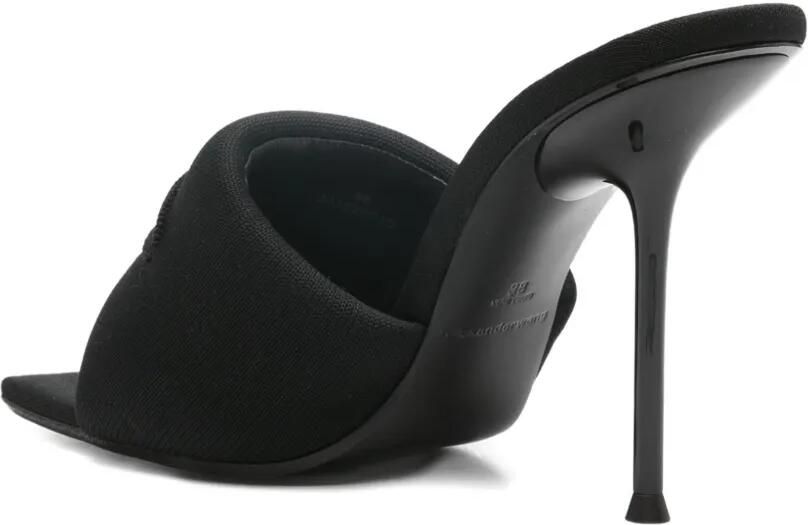 Alexander Wang 105 mm Julie Slash gebreide sandalen Zwart - Foto 3