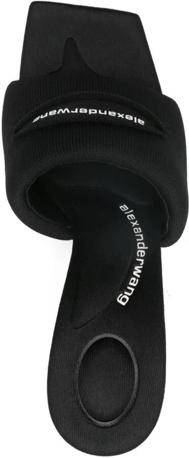Alexander Wang 105 mm Julie Slash gebreide sandalen Zwart - Foto 4