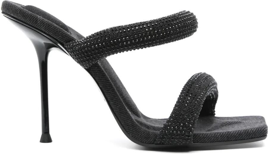 Alexander Wang 105 mm Julie Tubular sandalen Zwart