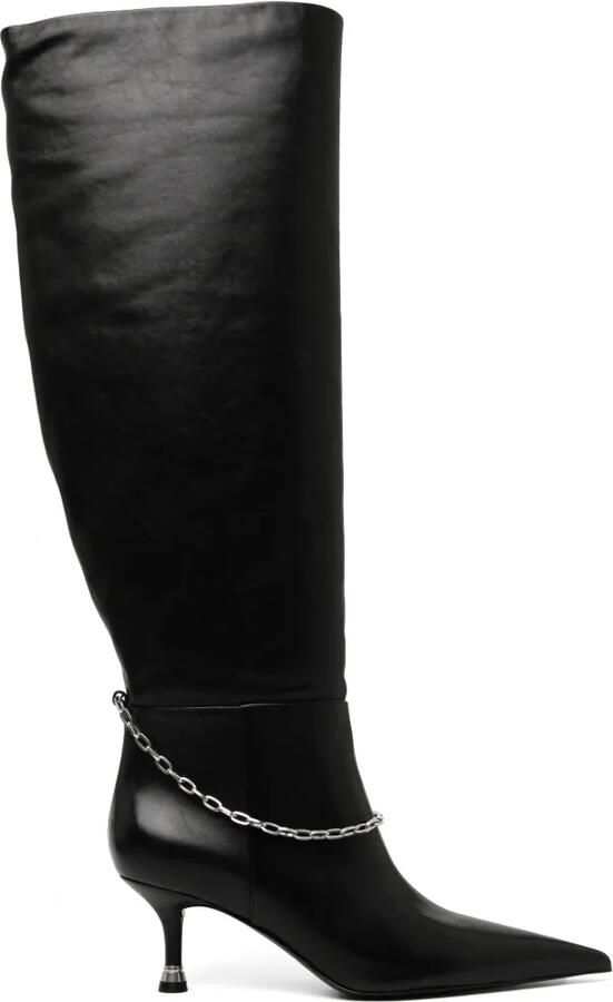 Alexander Wang 65 mm Akila laarzen Zwart