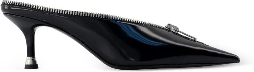 Alexander Wang Akila muiltjes met gesloten neus en rits Zwart