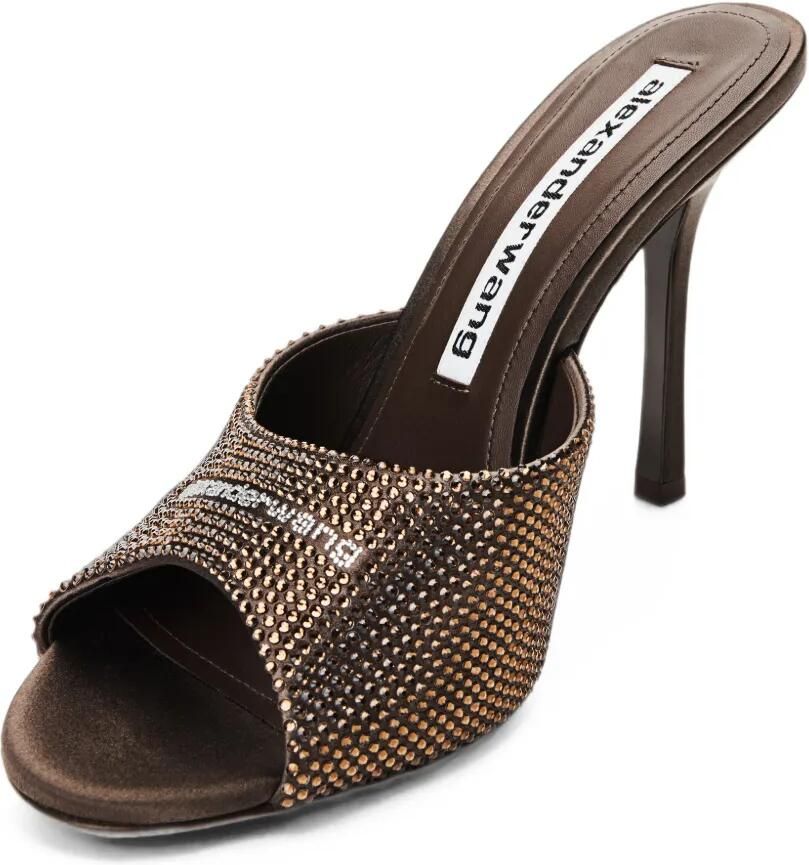 Alexander Wang Cher 105 mm muiltjes met kristallen Bruin - Foto 2