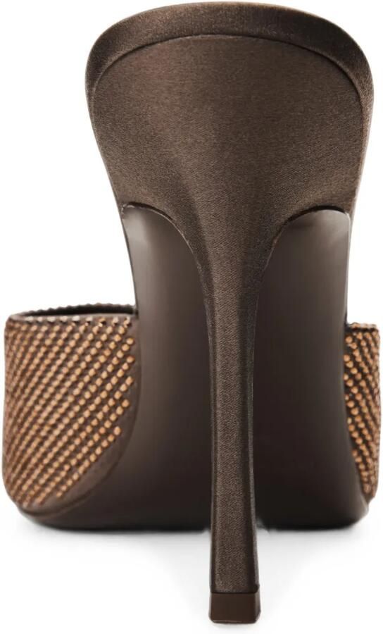 Alexander Wang Cher 105 mm muiltjes met kristallen Bruin - Foto 4