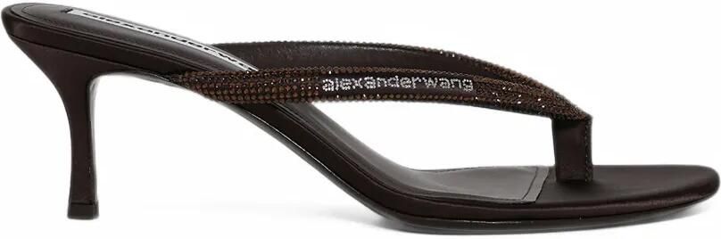 Alexander Wang Courtney 65mm thong logo sandals Bruin