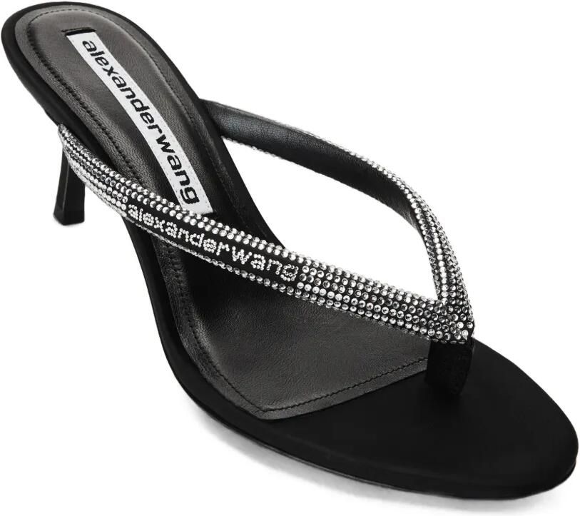 Alexander Wang Courtney sandalen met logo Zwart
