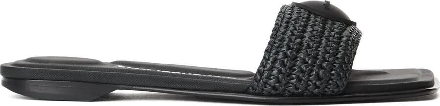 Alexander Wang Geweven slippers Zwart